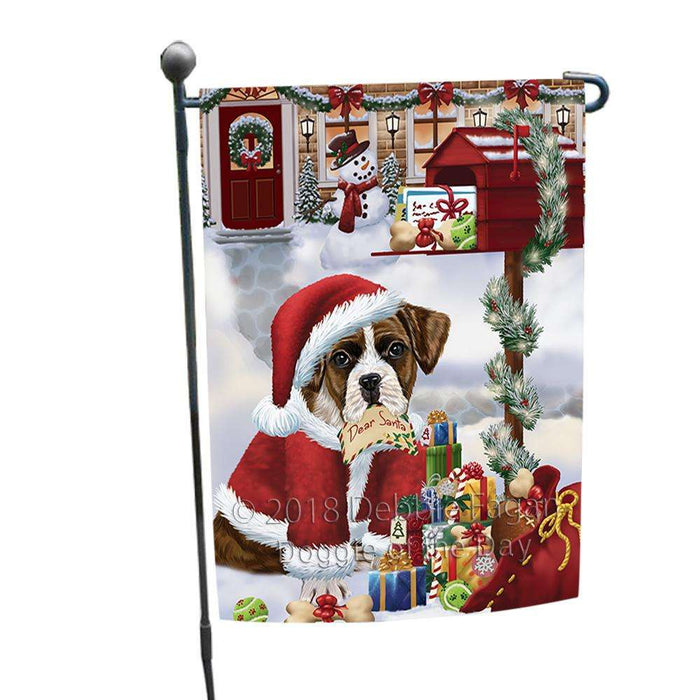 Boxer Dog Dear Santa Letter Christmas Holiday Mailbox Garden Flag GFLG53938