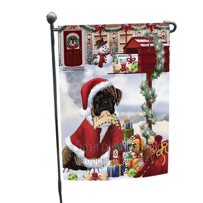 Boxer Dog Dear Santa Letter Christmas Holiday Mailbox Garden Flag GFLG53939