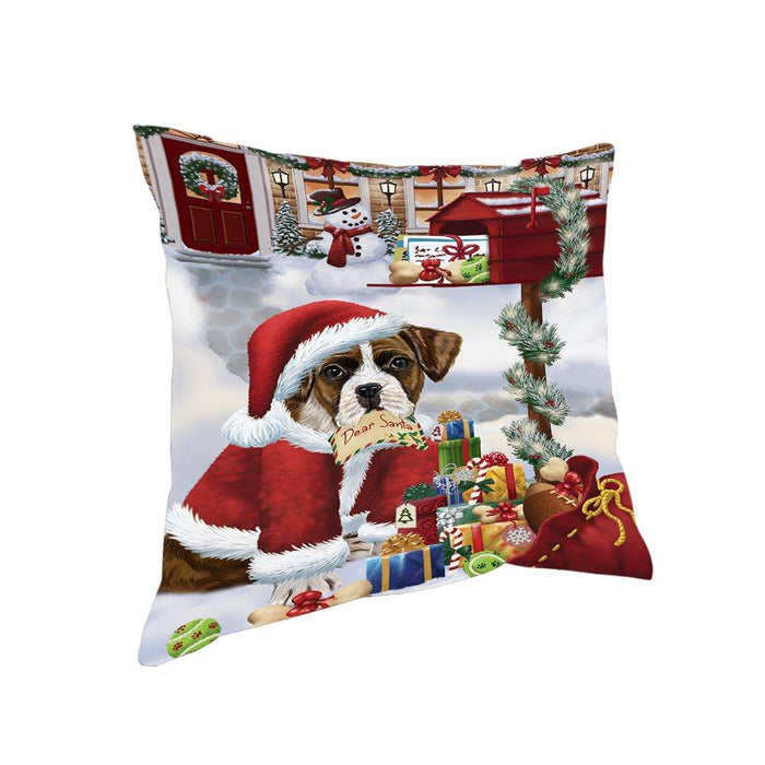 Boxer Dog Dear Santa Letter Christmas Holiday Mailbox Pillow PIL72128