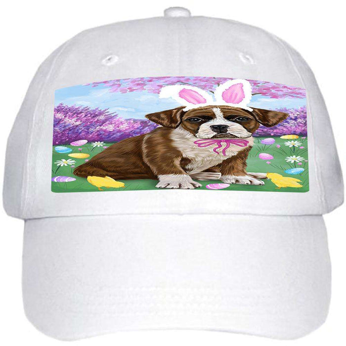 Boxer Dog Easter Holiday Ball Hat Cap HAT50931