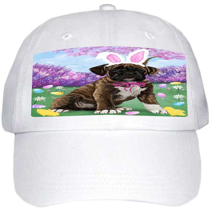 Boxer Dog Easter Holiday Ball Hat Cap HAT50934