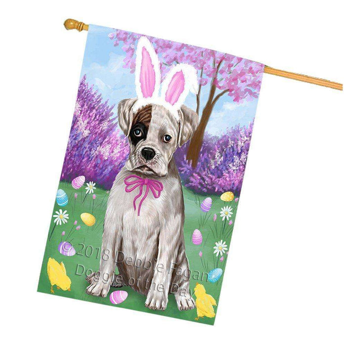 Boxer Dog Easter Holiday House Flag FLG49033