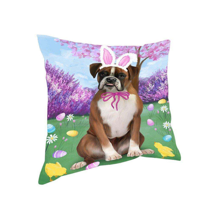 Boxer Dog Easter Holiday Pillow PIL52112 (18x18)