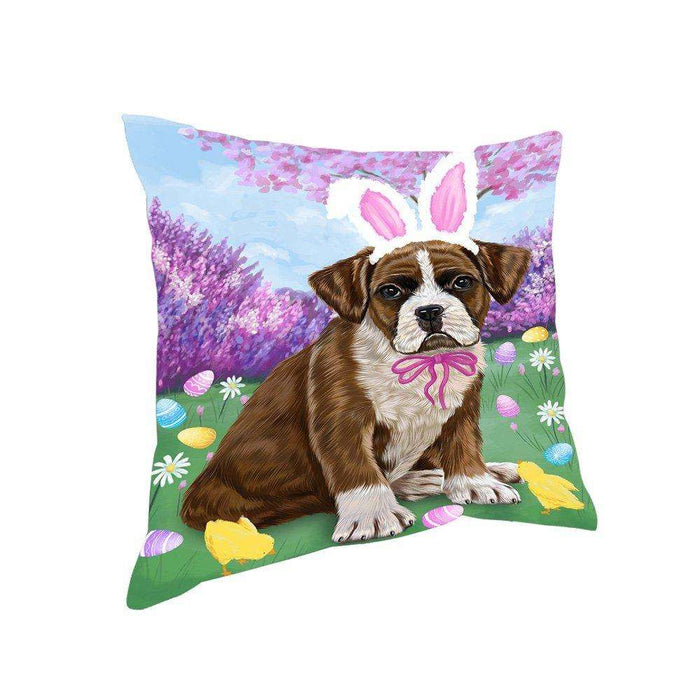 Boxer Dog Easter Holiday Pillow PIL52120