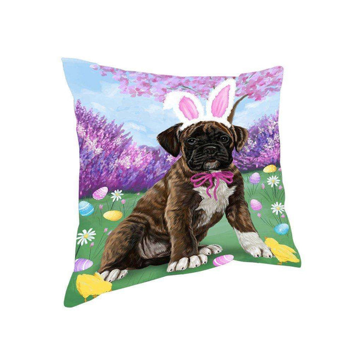 Boxer Dog Easter Holiday Pillow PIL52124