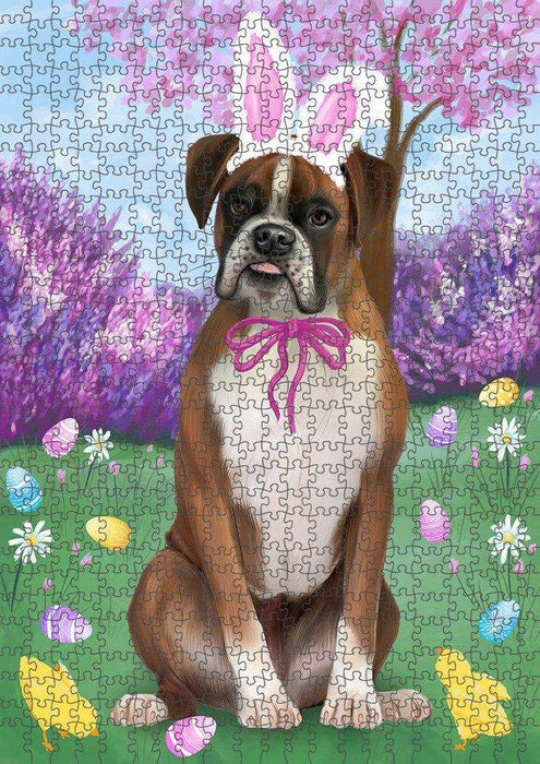 Boxer Dog Easter Holiday Puzzle with Photo Tin PUZL50235