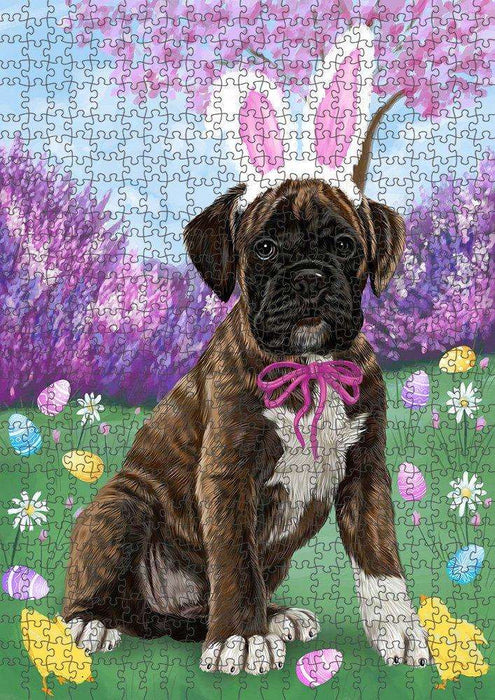 Boxer Dog Easter Holiday Puzzle with Photo Tin PUZL50244