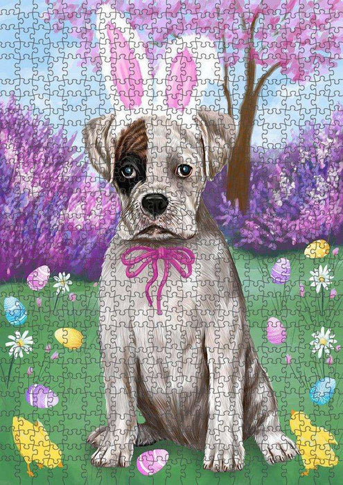 Boxer Dog Easter Holiday Puzzle with Photo Tin PUZL50247