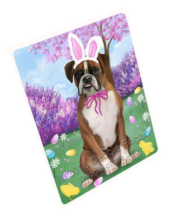 Boxer Dog Easter Holiday Tempered Cutting Board C51060