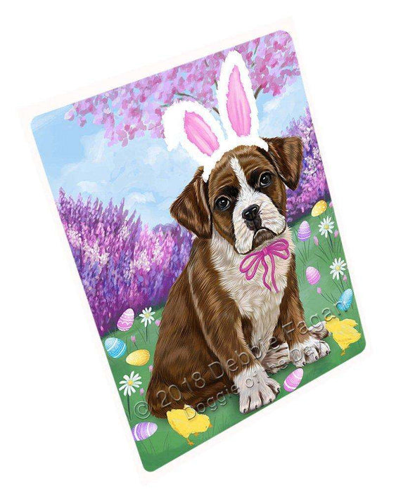 Boxer Dog Easter Holiday Tempered Cutting Board C51066