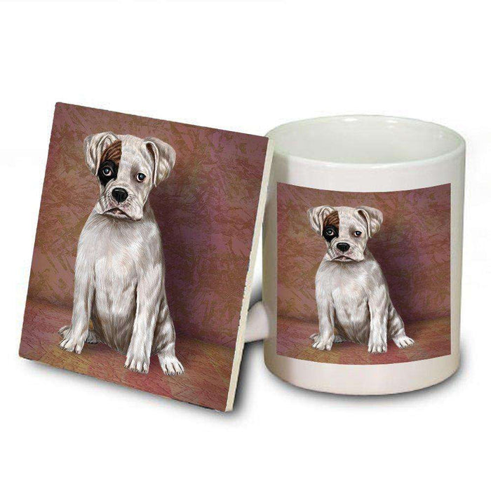 Boxer Dog Mug and Coaster Set
