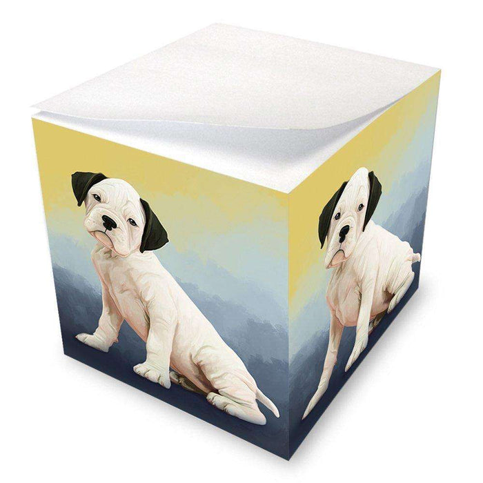 Boxer Dog Note Cube