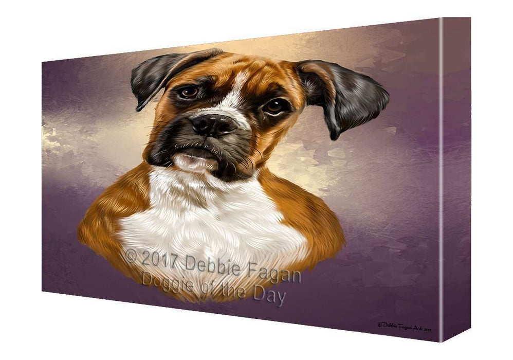 Boxer Dog Painting Printed on Canvas Wall Art