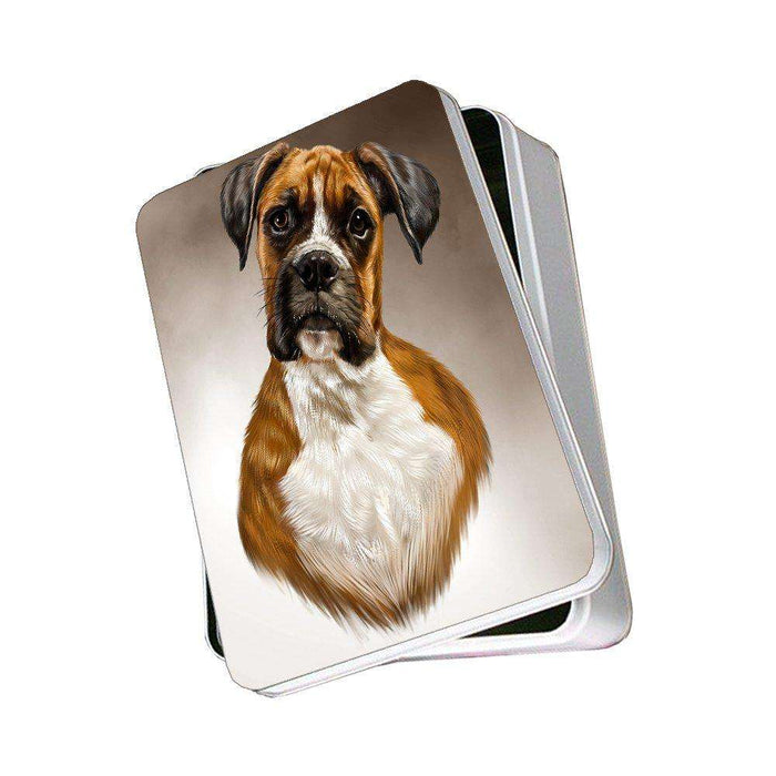 Boxer Dog Photo Storage Tin