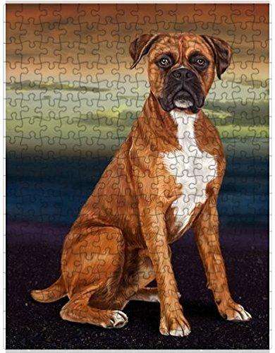 Boxer Dog Puzzle with Photo Tin D166