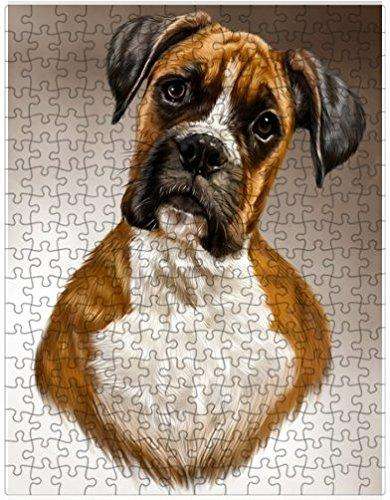 Boxer Dog Puzzle with Photo Tin D169