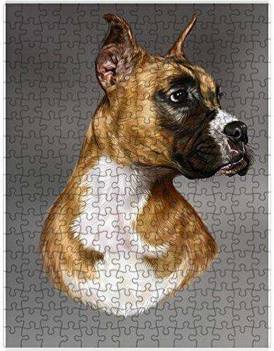Boxer Dog Puzzle with Photo Tin