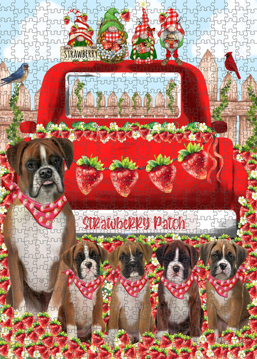 Boxer Jigsaw Puzzle: Explore a Variety of Personalized Designs, Interlocking Puzzles Games for Adult, Custom, Dog Lover's Gifts