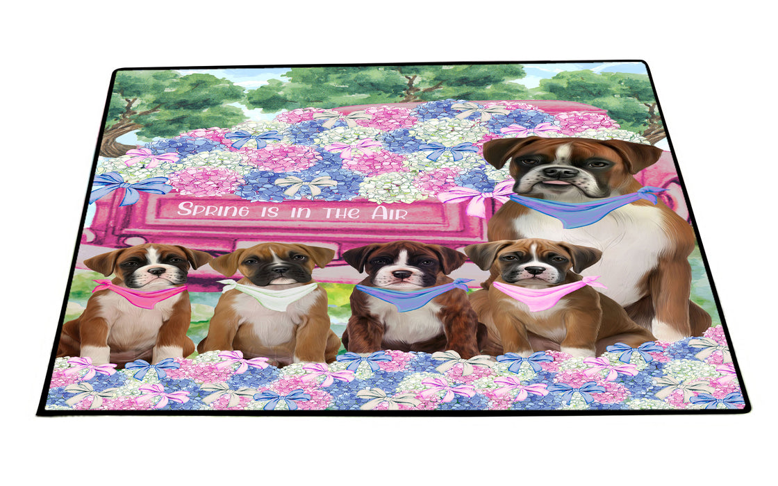 Boxer Floor Mat: Explore a Variety of Designs, Custom, Personalized, Anti-Slip Door Mats for Indoor and Outdoor, Gift for Dog and Pet Lovers