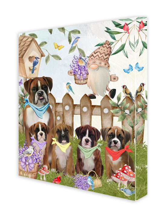 Boxer Canvas: Explore a Variety of Custom Designs, Personalized, Digital Art Wall Painting, Ready to Hang Room Decor, Gift for Pet & Dog Lovers