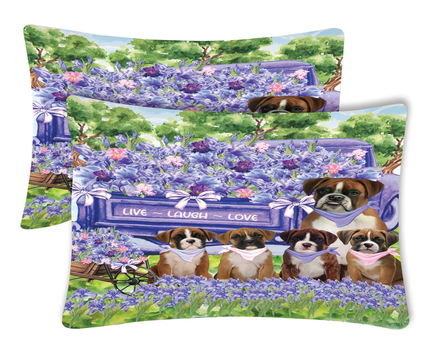 Boxer Pillow Case: Explore a Variety of Custom Designs, Personalized, Soft and Cozy Pillowcases Set of 2, Gift for Pet and Dog Lovers