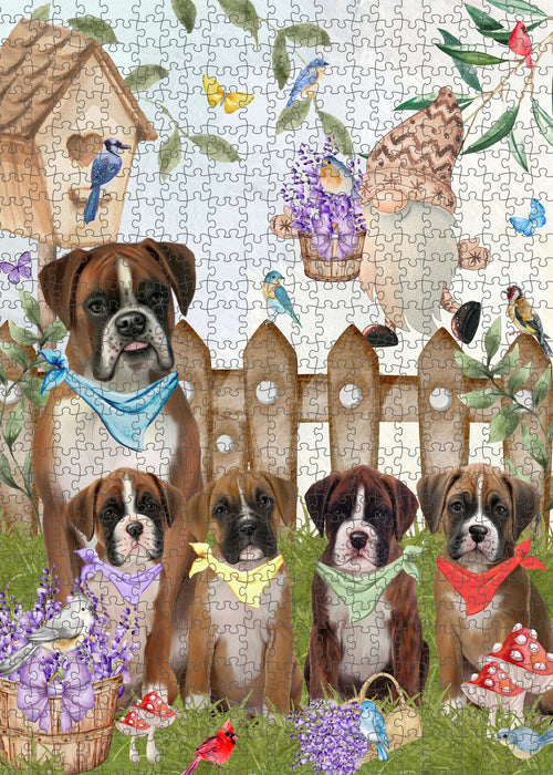 Boxer Jigsaw Puzzle, Interlocking Puzzles Games for Adult, Explore a Variety of Designs, Personalized, Custom, Gift for Pet and Dog Lovers