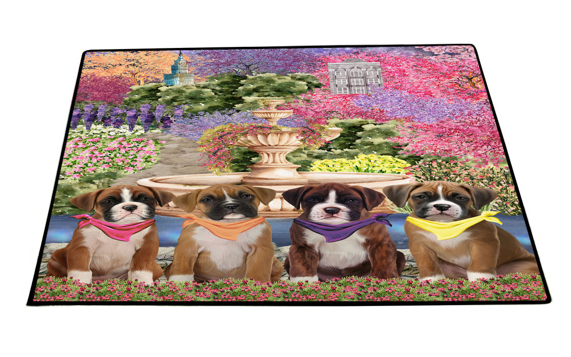 Boxer Floor Mats: Explore a Variety of Designs, Personalized, Custom, Halloween Anti-Slip Doormat for Indoor and Outdoor, Dog Gift for Pet Lovers