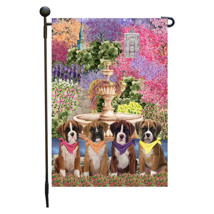 Boxer Dogs Garden Flag: Explore a Variety of Designs, Weather Resistant, Double-Sided, Custom, Personalized, Outside Garden Yard Decor, Flags for Dog and Pet Lovers