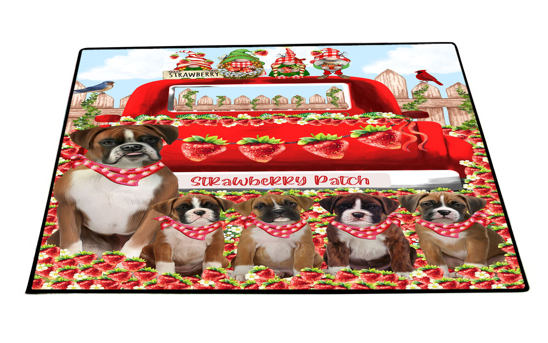 Boxer Floor Mats and Doormat: Explore a Variety of Designs, Custom, Anti-Slip Welcome Mat for Outdoor and Indoor, Personalized Gift for Dog Lovers