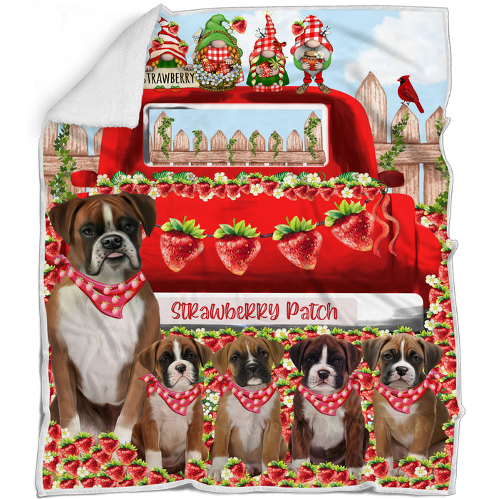 Boxer Blanket: Explore a Variety of Designs, Custom, Personalized, Cozy Sherpa, Fleece and Woven, Dog Gift for Pet Lovers