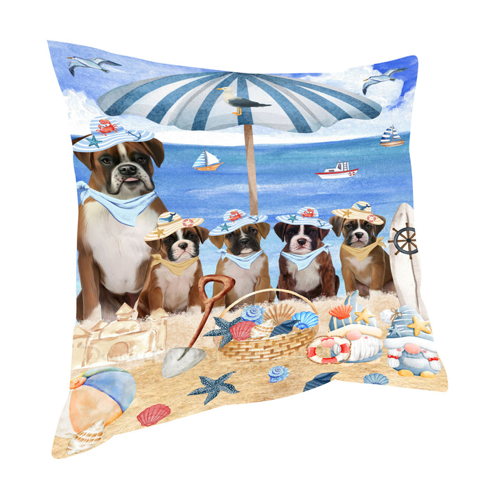 Boxer Dogs Throw Pillow: Explore a Variety of Designs, Cushion Pillows for Sofa Couch Bed, Personalized, Custom, Dog Lover's Gifts
