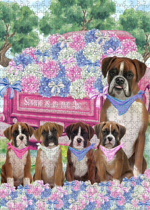 Boxer Jigsaw Puzzle: Explore a Variety of Designs, Interlocking Halloween Puzzles for Adult, Custom, Personalized, Pet Gift for Dog Lovers