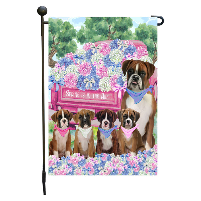 Boxer Dogs Garden Flag: Explore a Variety of Personalized Designs, Double-Sided, Weather Resistant, Custom, Outdoor Garden Yard Decor for Dog and Pet Lovers