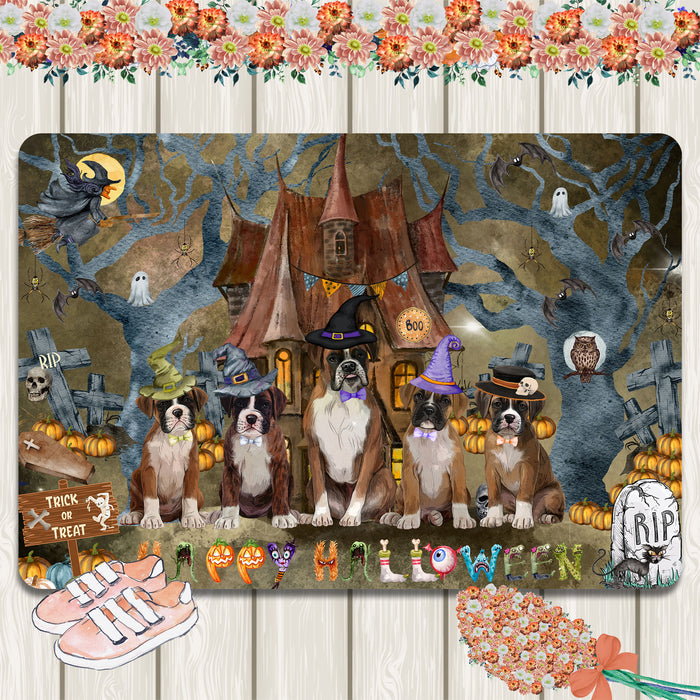 Boxer Area Rug and Runner: Explore a Variety of Designs, Personalized, Custom, Halloween Indoor Floor Carpet Rugs for Home and Living Room, Pet Gift for Dog Lovers