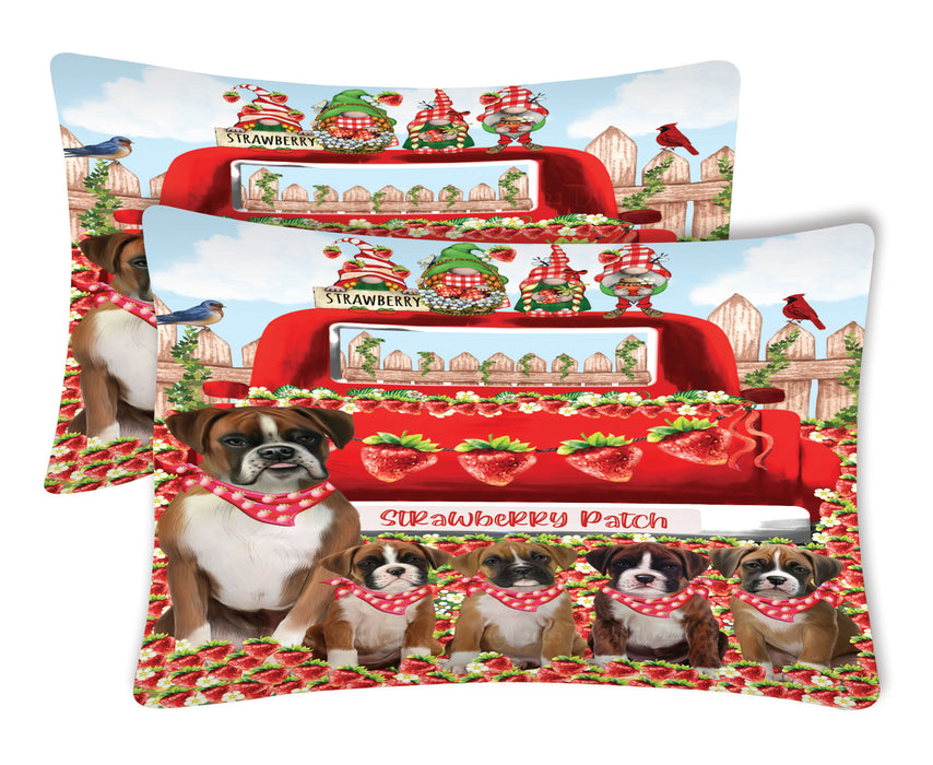 Boxer Pillow Case: Explore a Variety of Personalized Designs, Custom, Soft and Cozy Pillowcases Set of 2, Pet & Dog Gifts