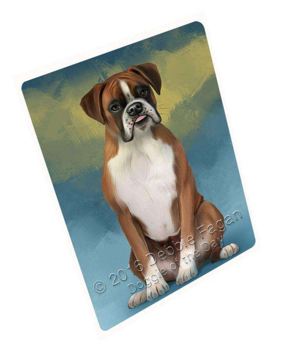 Boxers Dog Art Portrait Print Woven Throw Sherpa Plush Fleece Blanket D108