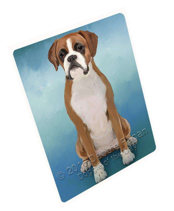 Boxers Dog Art Portrait Print Woven Throw Sherpa Plush Fleece Blanket D114