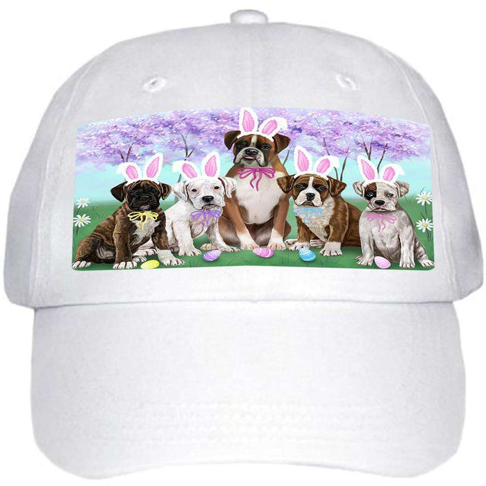 Boxers Dog Easter Holiday Ball Hat Cap HAT50928