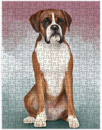 Boxers Dog Puzzle with Photo Tin D046