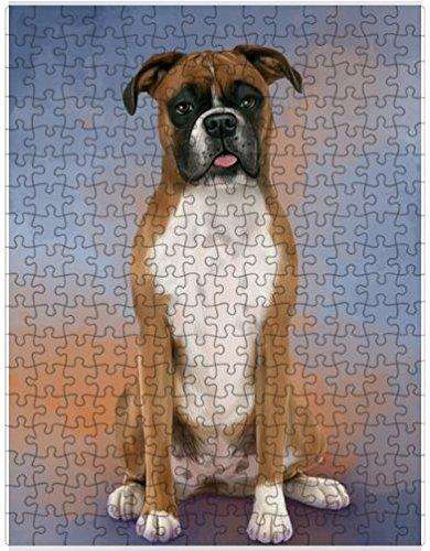 Boxers Dog Puzzle with Photo Tin D047