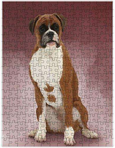 Boxers Dog Puzzle with Photo Tin D048
