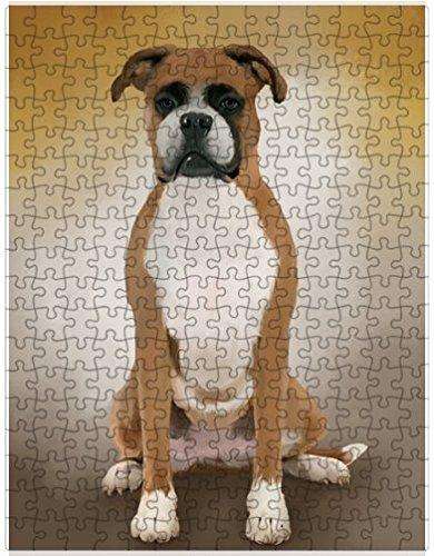 Boxers Dog Puzzle with Photo Tin D049