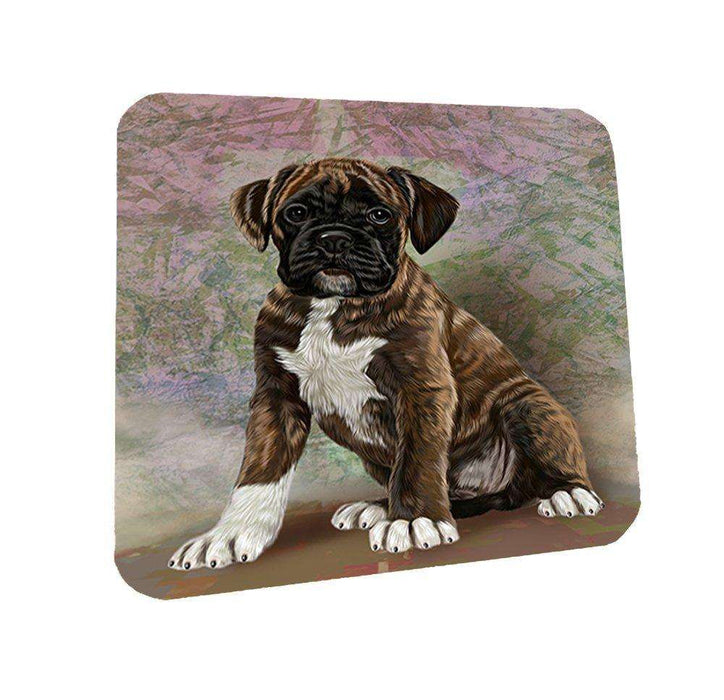 Boxers Puppy Dog Coasters Set of 4