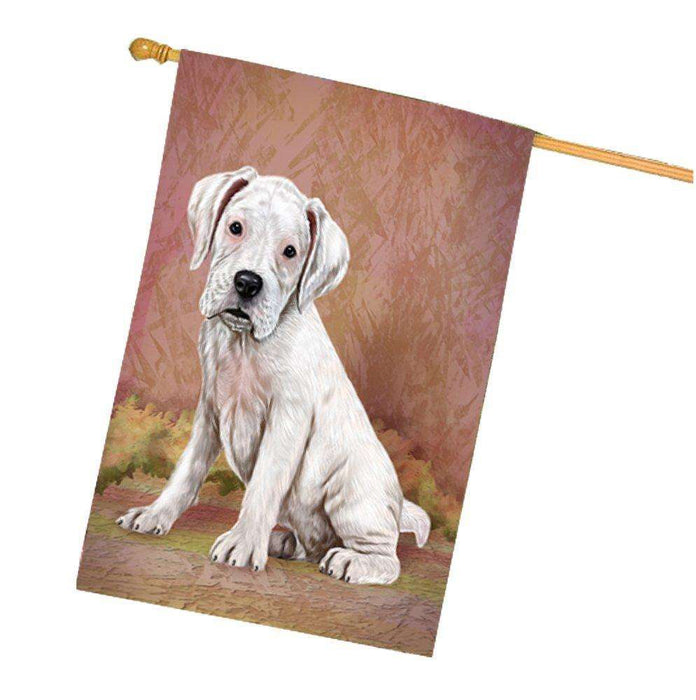Boxers Puppy Dog House Flag