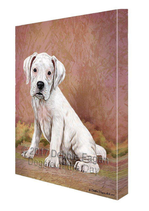 Boxers Puppy Dog Painting Printed on Canvas Wall Art