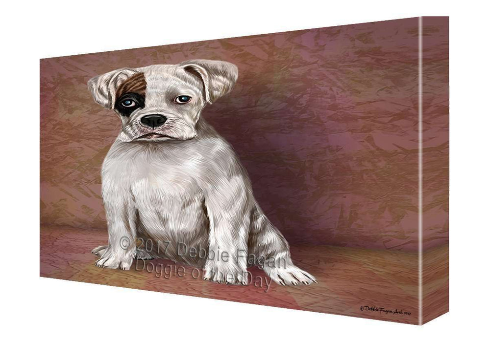 Boxers Puppy Dog Painting Printed on Canvas Wall Art