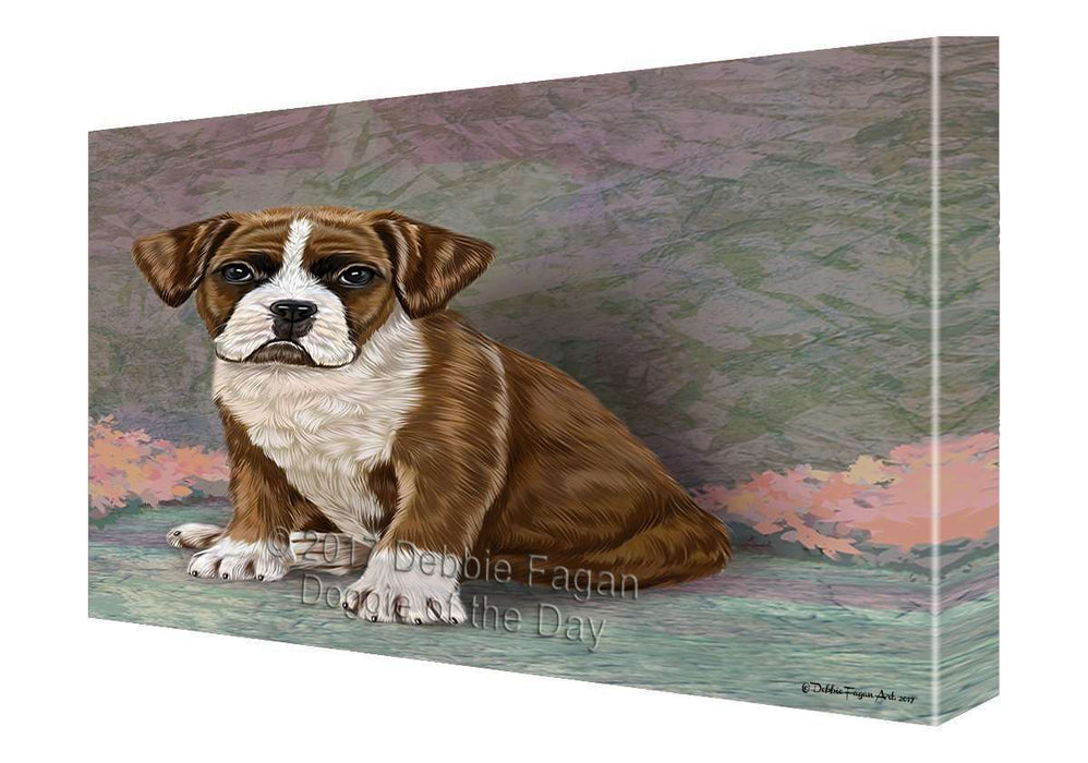 Boxers Puppy Dog Painting Printed on Canvas Wall Art