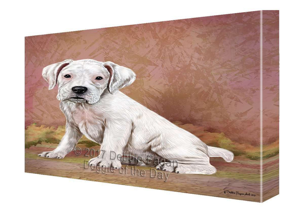 Boxers Puppy Dog Painting Printed on Canvas Wall Art