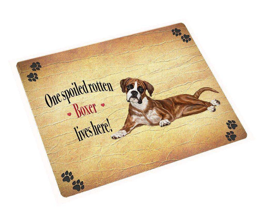 Boxers Spoiled Rotten Dog Large Refrigerator / Dishwasher Magnet 11.5" x 17.6"