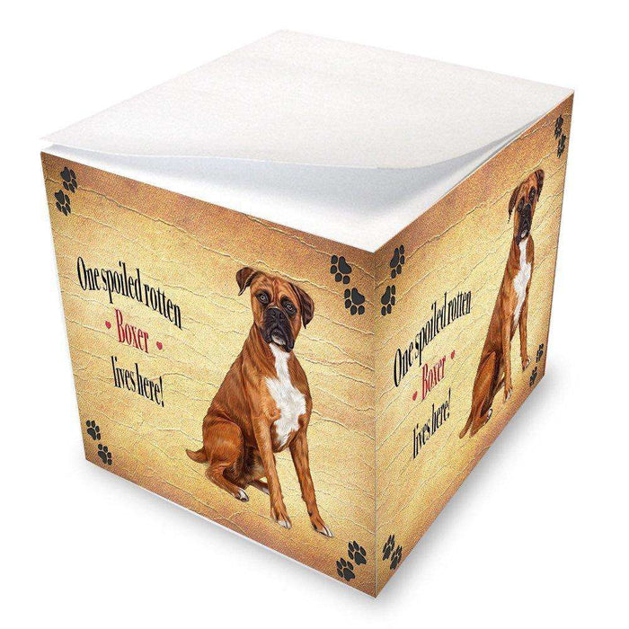 Boxers Spoiled Rotten Dog Note Cube